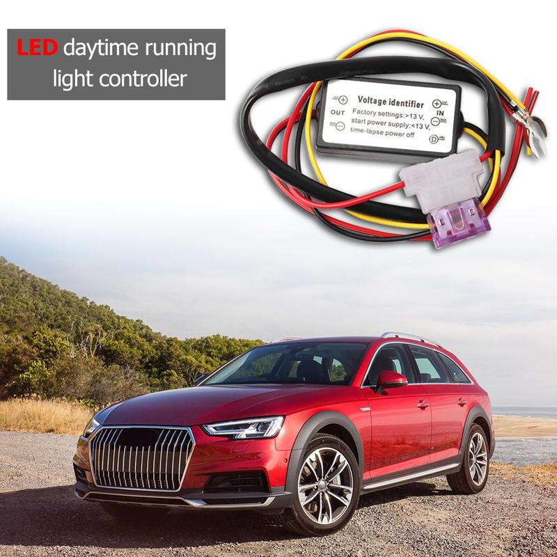 12-18V Daytime Running Lights Controller Car Parts Waterproof Daytime Running Lights Controller Relay Auto Accessories Plastic
