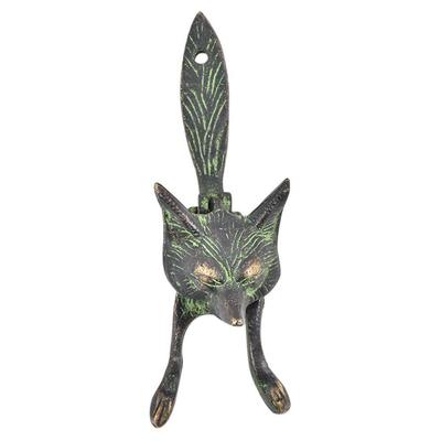 Fuchskopf Türklopfer - Fuchs Türklopfer - Türklopfer Fuchs - Antiker Fuchs Türklopfer - Messing Fuchs Türklopfer - Messing Türklopfer