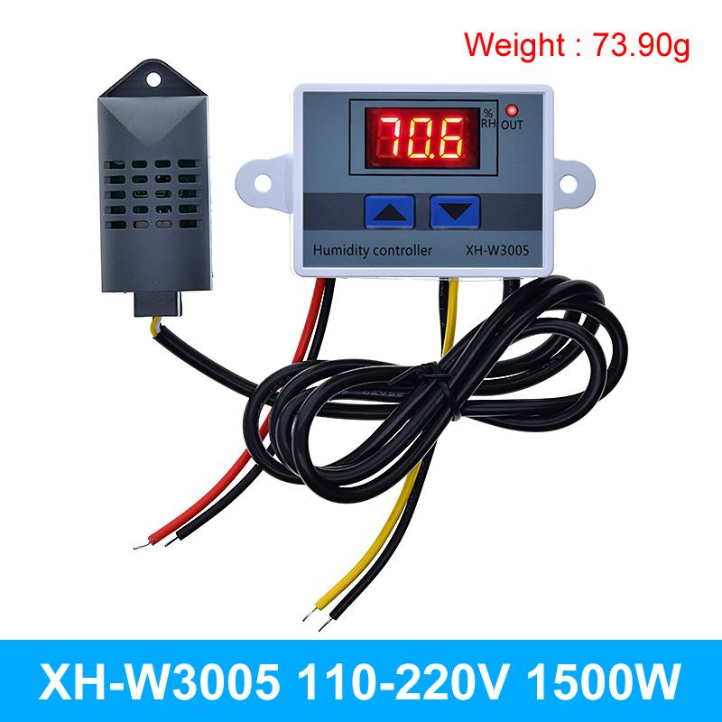 XH-W3005 W3005 TZT DC 12V 24V 220V 10A Controler Digital de Umiditate Higrometru Comutator de Control 0~99%RH Higrostat Senzor de Umiditate