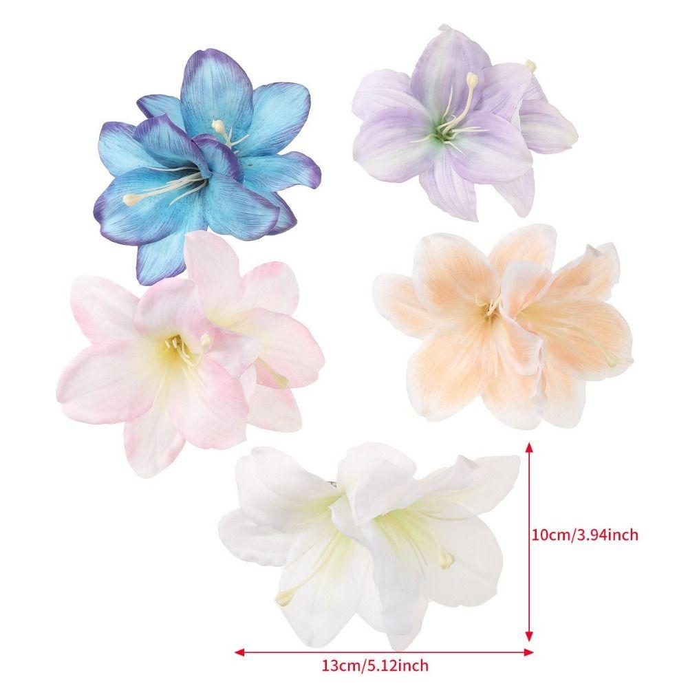 Multicolor Lily Flower Hair Clip Bohemian Style Hawaii Headdress  Fashion Accessory