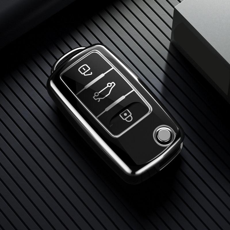 TPU Protector Shell Fob for Volkswagen VW Tiguan Polo Golf MK5 6 Passat Lavida Skoda Octavia Car Smart Key Cover Case Zr9