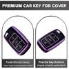 for VW Key Fob Cover with Keychain, Full Protection Key Fob Case Cover Fits for VW Volkswagen Jetta Beetle Tiguan Passat Polo Golf Car Accessories
