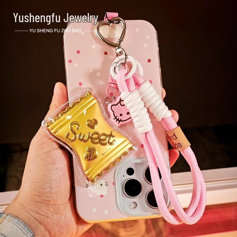 Cute Candy Keychain Bracelet: 20mg Charm Gift for Girlfriend, Souvenir Mobile Phone Lanyard