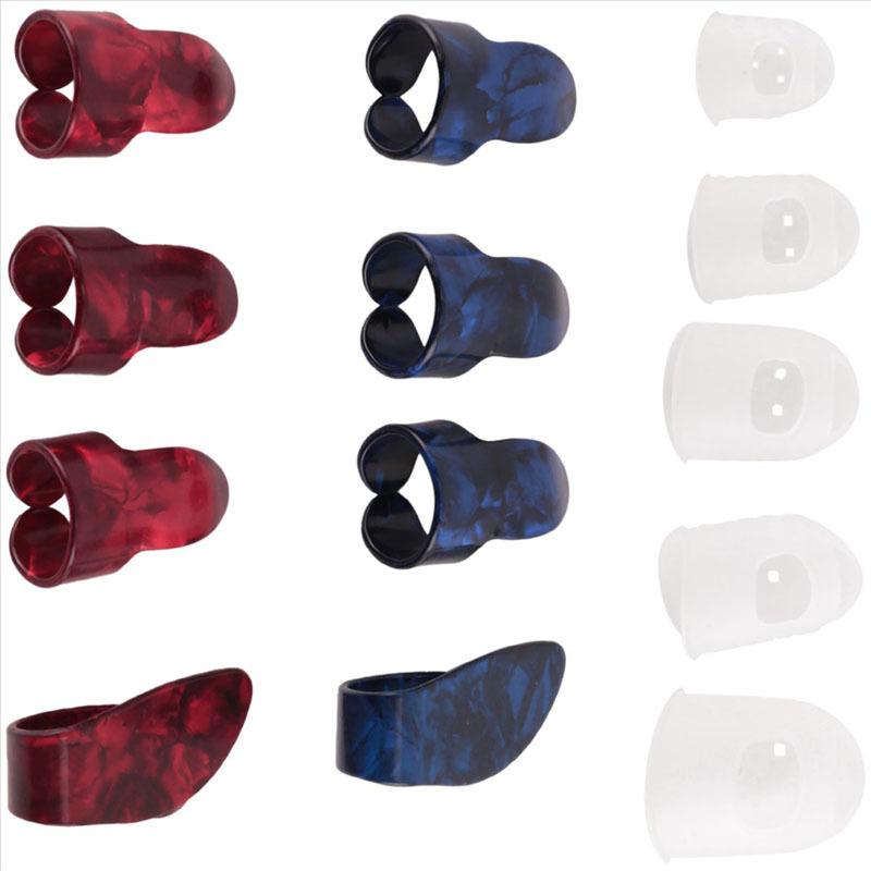 Guitar Finger Cover Silicone Finger Cover Breathable and Anti-pain Thumb Cover Index Finger Cover Guitar Pick