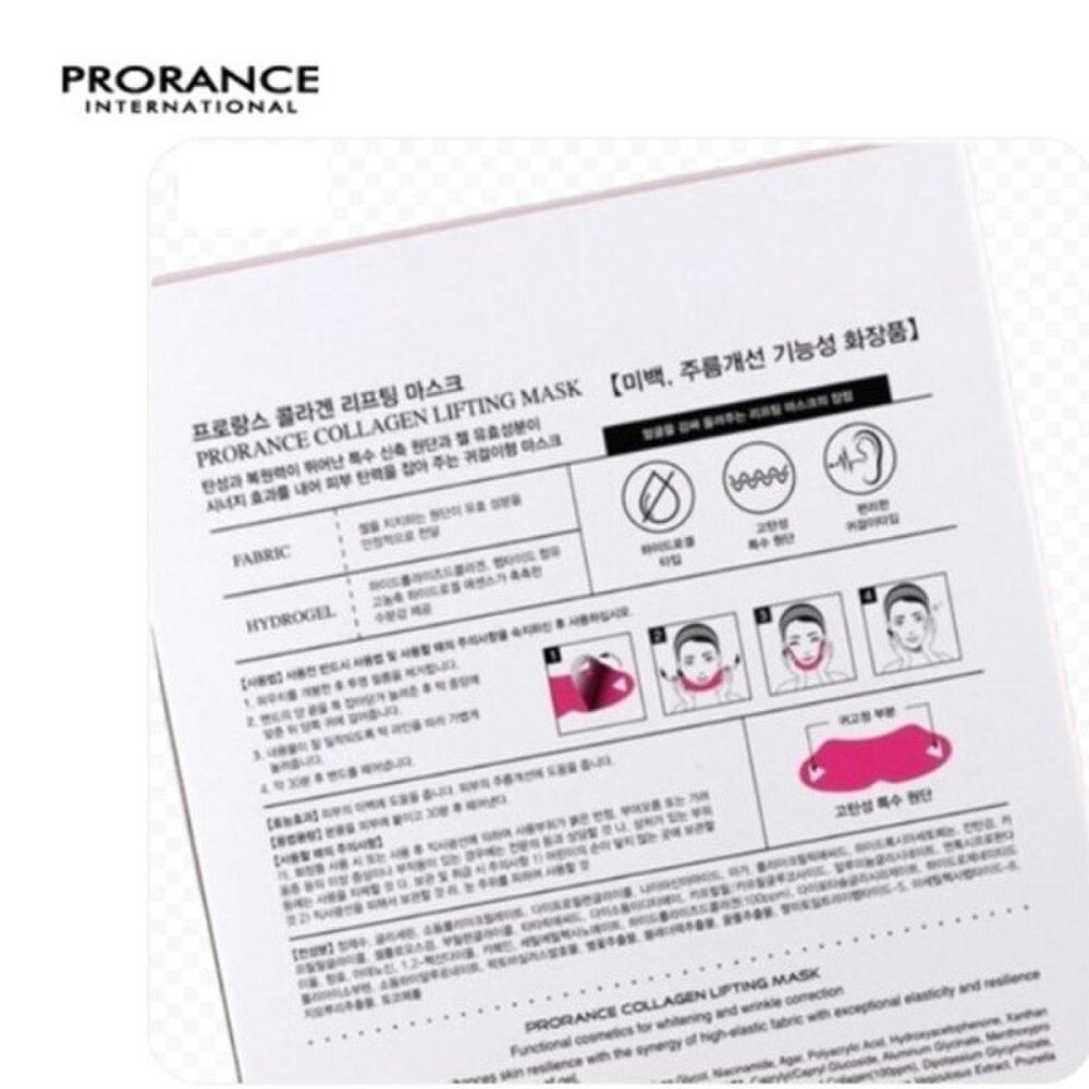 Prorance Mască de lifting cu colagen (3 piese)