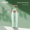 COSTA Tragbare Isolierte Edelstahl-Wasserflasche mit Strohhalm