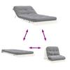 Vidaxl Sofa Rozkładana Typu Futon, Z Materacem, Biała, 90X206X11 Cm