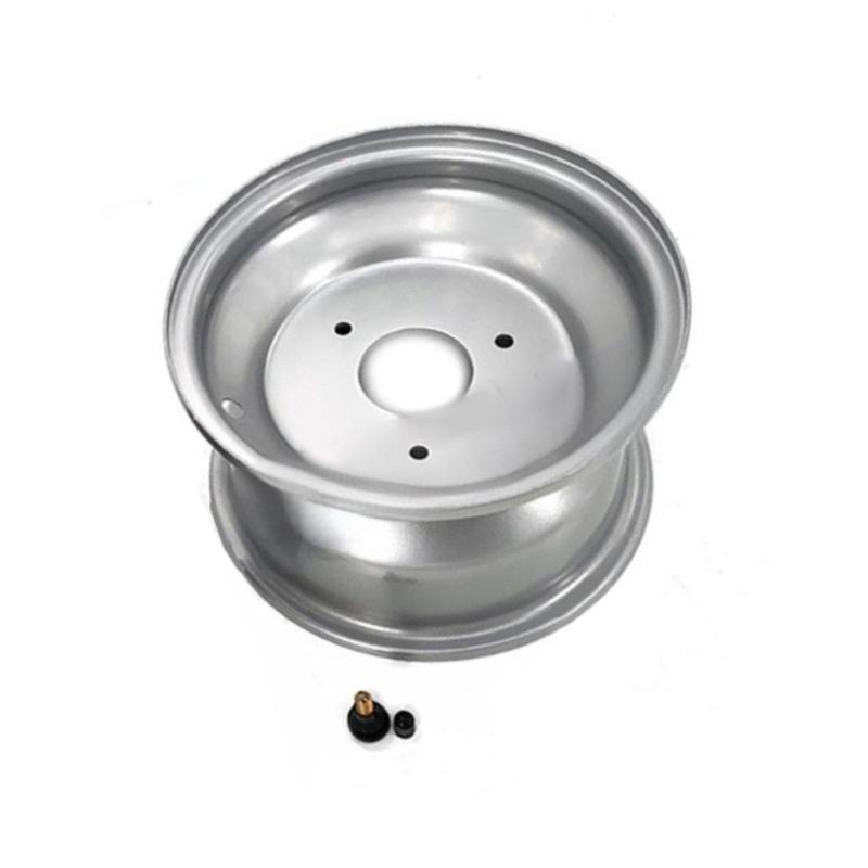 8 Inch Heavy Duty Motorcycle Tires Front Rear Wheels Safety Enhances Iron Motorcycle Wheels for Road Adventures серебряный