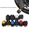 2 PCS  Motorcycle Front and Rear Wheel Crash Protectors Cups Anti-fall Frame Slider Aluminum Modification Motorcycle Accessories