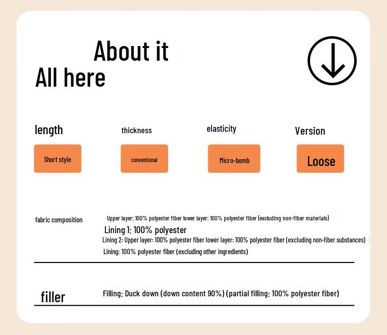 Xue Zhong Fei Women's Winter Short Hooded 90% Duck Down Parka Coat