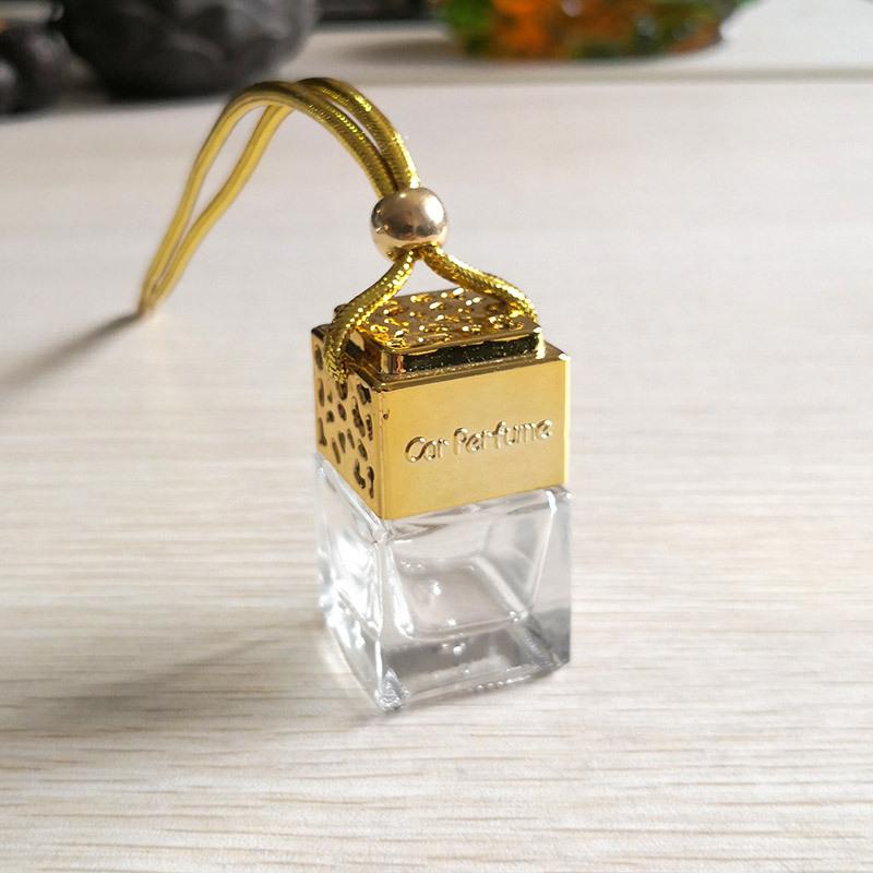 Car Hanging Perfume Empty Bottle Pendant Fragrance for Essential Oil Air Freshener Ornament Auto Accessories Interior Decoration