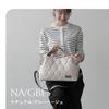 Lizdays Women's 2-Way Nylon Tote Bag, Lightweight, Water-Repellent, Shoulder Bag, B5 (NaturalGray Beige)