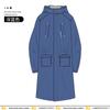 Long Hooded Raincoat Hiking TPU Waterproof Full Body Rainwear Outdoor Travel