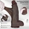 Giant Realistic Dildo with Suction Cup, Liquid Silicone Extra Large Penis for Women