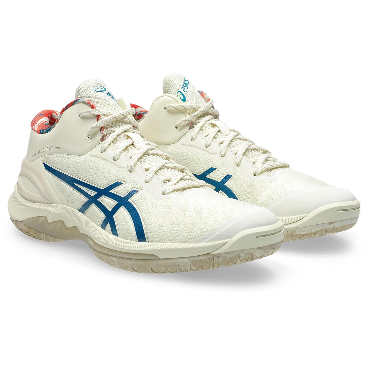 

ASICS GELBURST 28 Basketball Shoes Unisex Size 751 Sea 2E (1063A099), Adult, (Ivory/Deep Teal), 28.0 cm,