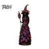 Halloween Party Table Decorations Autumn Witch Figurine, Desktop Decoration, Seasonal Resin Statue with Indoor Fall Home Accessories Leaf Gown