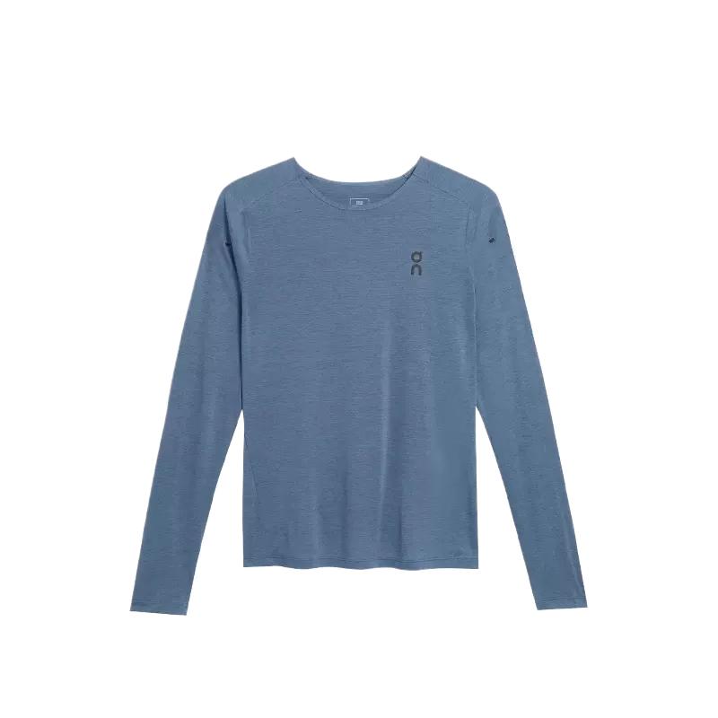 

On Performance Мужская беговая серия Удобная дышащая быстросохнущая футболка с длинным рукавом Мужские топы Темно-серый синий 113.01308 S