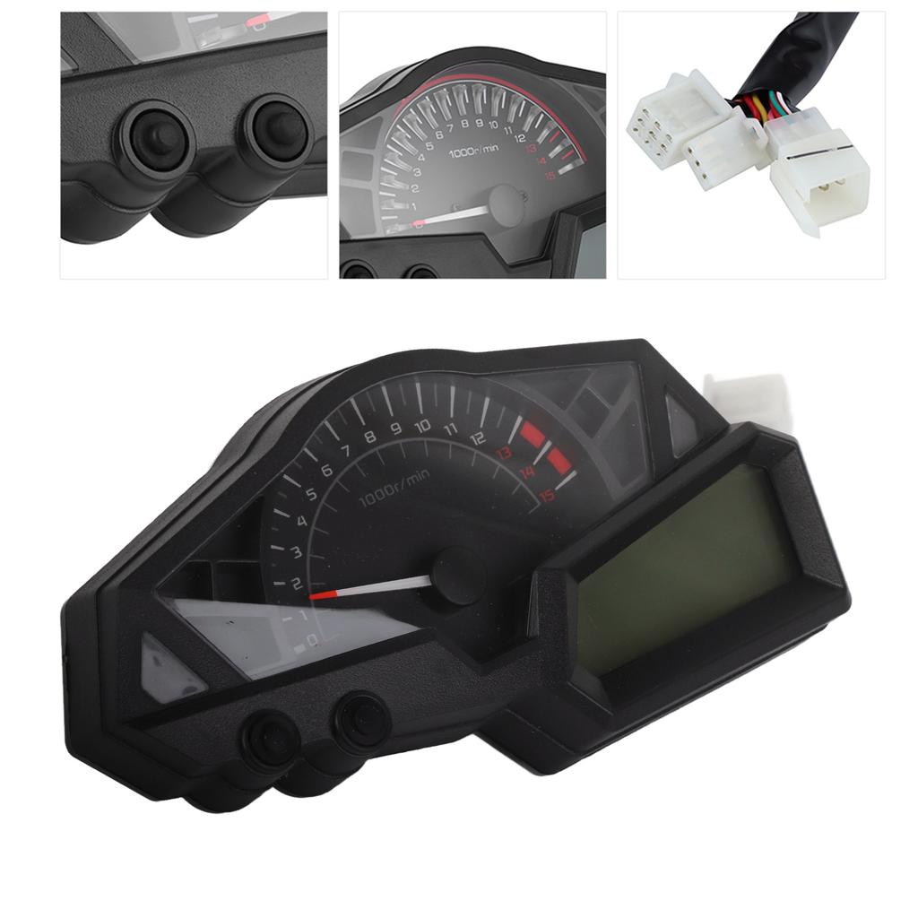 LCD Motorrad Tacho Drehzahlmesser Kraftstoffanzeige 15000 U/min Passend für NINJA 300