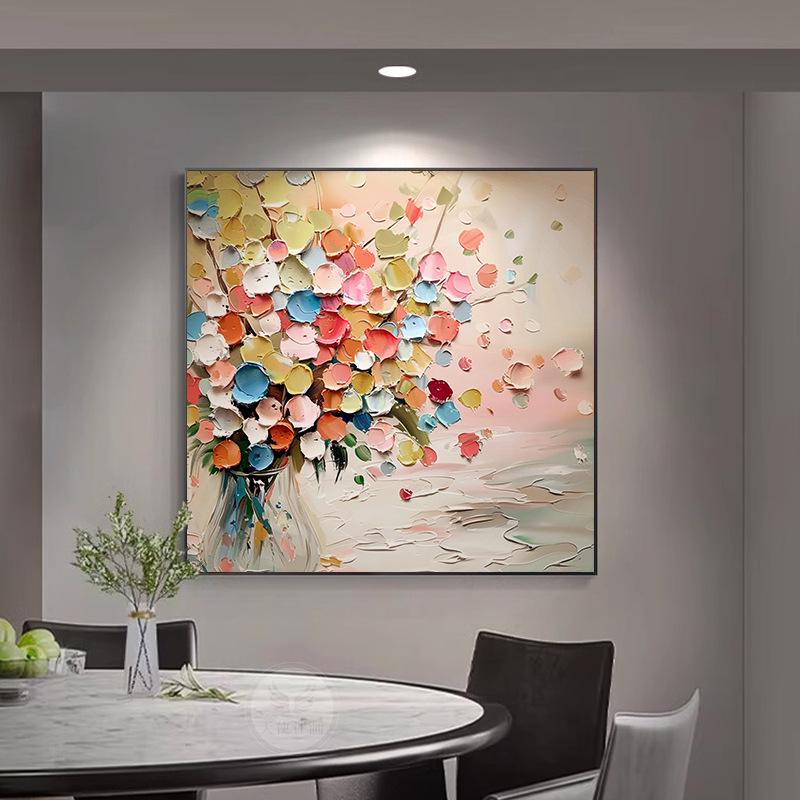 Modern Abstract Floral Wall Art for Living Room & Dining