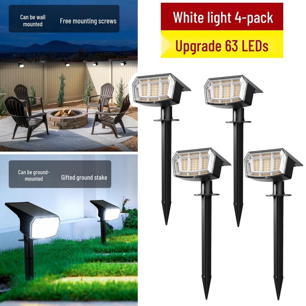 High Brightness Outdoor Solar Tree and Garden Landscape Spotlights - Waterproof Decorative Lawn Lights