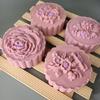 Elegant Flower Pattern Dessert Maker Molds Holiday Pastries Tool Cookie Dessert Cutter Hand Pressure Dessert Molds