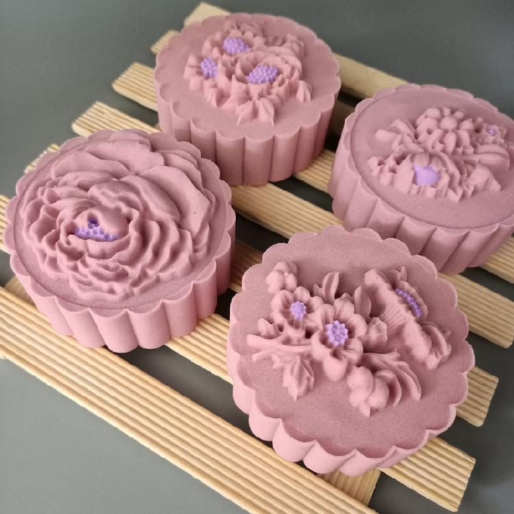 Elegant Flower Pattern Dessert Maker Molds Holiday Pastries Tool Cookie Dessert Cutter Hand Pressure Dessert Molds