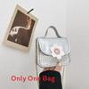 Unisex Purse Kids Pu Trendy Flower Chain Strap Crossbody Bag For School Or Play