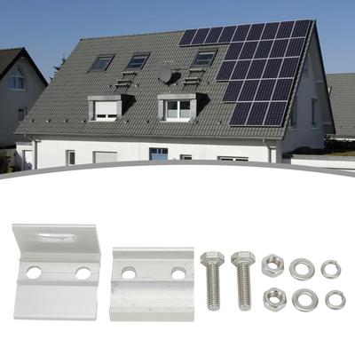 1 adet PVSolar Panel Braketi Çatı Dik Kenetli Kelepçe Alüminyum Alaşım Fotovoltaik Panel Montaj Sabitleme Kelepçeleri Güneş Enerjisi Parçaları