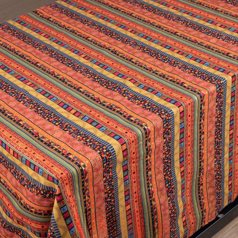 100x150cm Ethnic Printed Fabric Cotton Bohemian Retro Dress Clothes Pillow Tablecloth Fabric Handmade DIY Fabric Cotton Linen