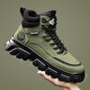 American retro Martin boots high-top British style big yellow boots mountaineering retro desert leather boots