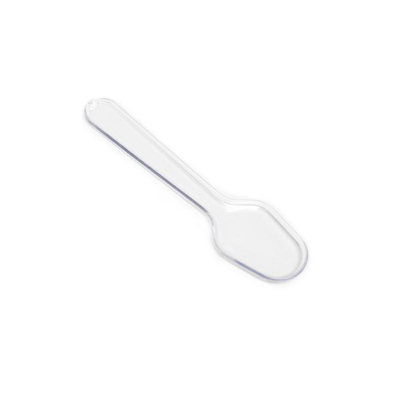 Individually Packaged Transparent Disposable Tasting Spoons for Ice Cream, Yogurt, and Pudding