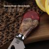 High-End Pure Titanium Cheese Knife Set with Red Resin Wood Handle