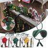 Reusable Padded Garland Ties, Secure Damage-Free Hanger for Christmas Garland Lights On Staircase, Fireplace Mantel Home Decor