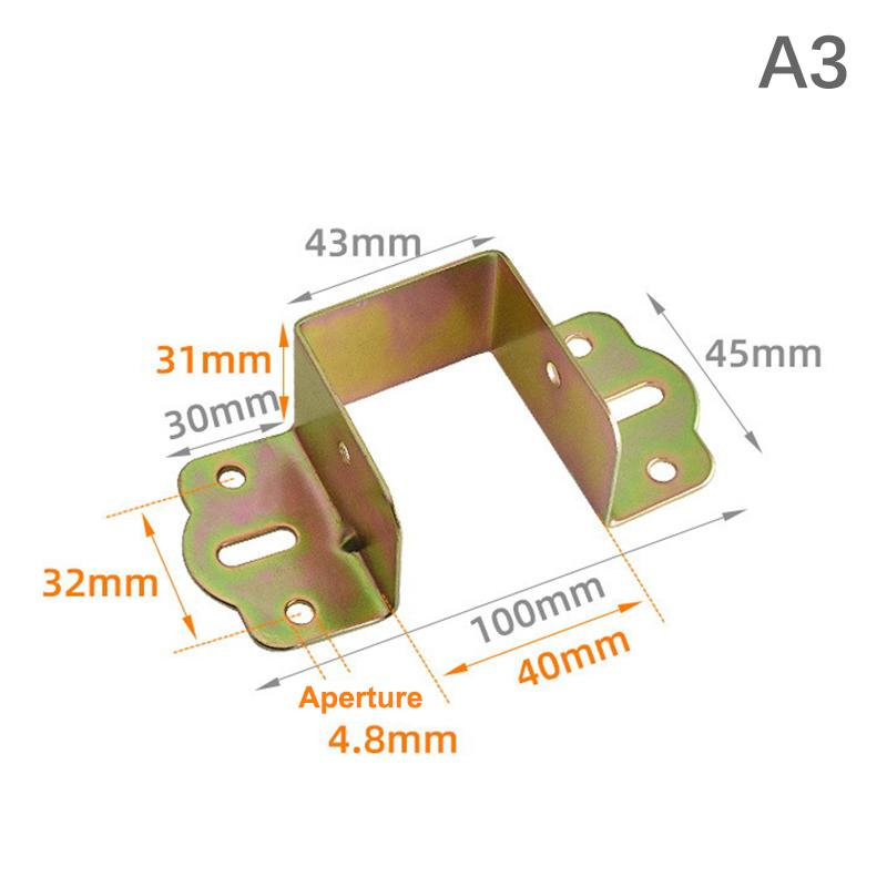 Thicken Bed Hinges Hook Corner Code Bed Beam Support Metal Stand Fixed Connector Hardware Accessories