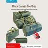 Strapazierfähige Mehrzweck-Werkzeugtasche aus Canvas - Verdickt, verschleißfest für Elektriker, Holzarbeiten, Autoreparatur und Angelausrüstung