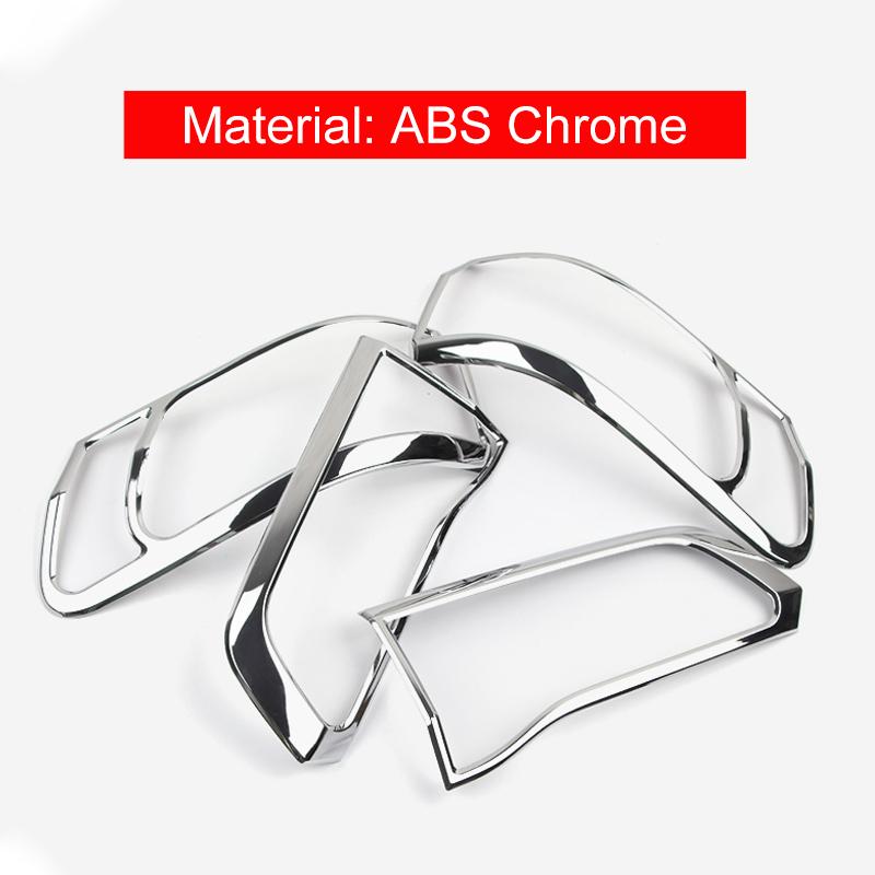 For Jeep Grand Cherokee WK2 2011 2012 2013 2014 2015 2016 2017 2018   Car Tail Light Trim Rear Lamp Frame Cover Stickers