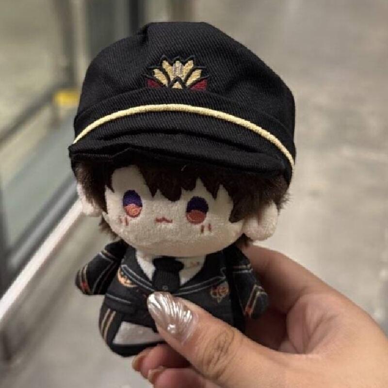 Love And Deepspace Game Peripheral Doll Caleb Character Plush Toy 10cm Printed Cute Cotton Doll Hat Can Be Removed Birthday Gift