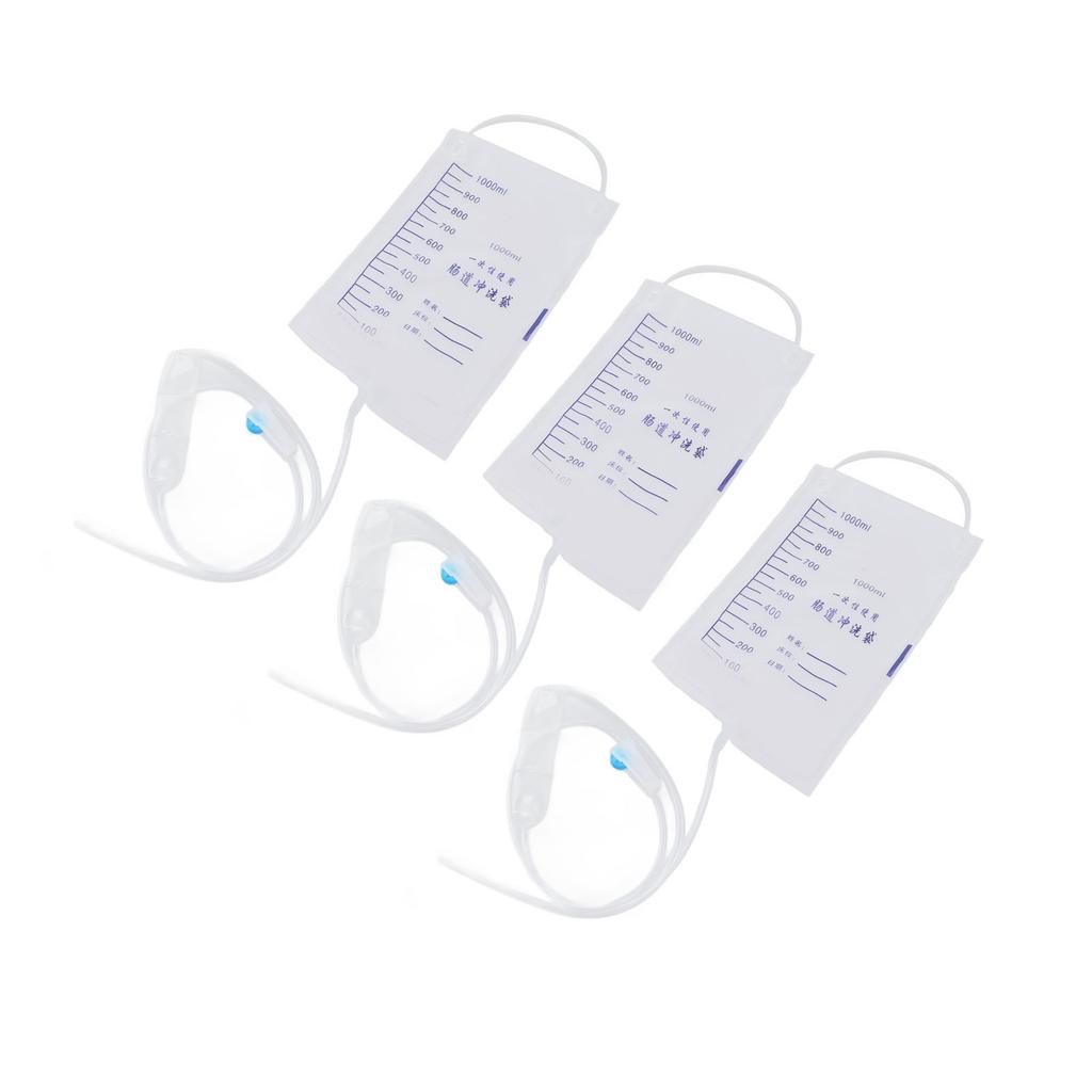 20pcs Enema Bag Kit 1000ml Improve Constipation Disposable Hygienic Colon Enema Cleansing Bag for