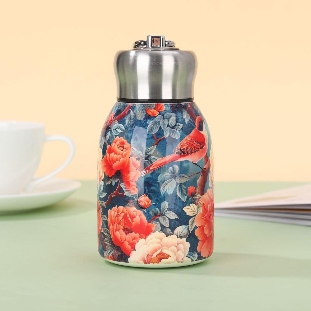 Stainless Steel Insulated Cup 300ml Slim Insulated Thermal Water Bottle  Outdoor Hiking