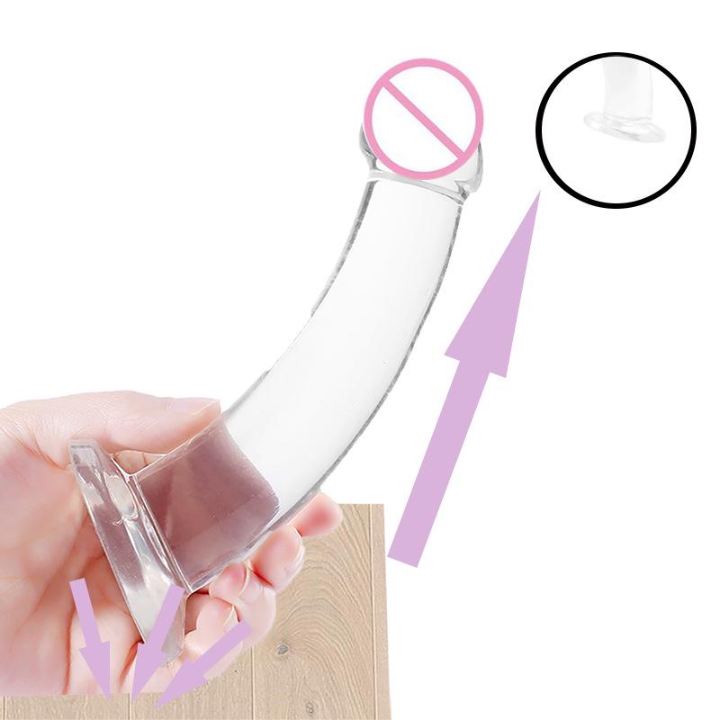 Long Transparent Anal Dilator with Suction Cup for Self-Stimulation and Expansion