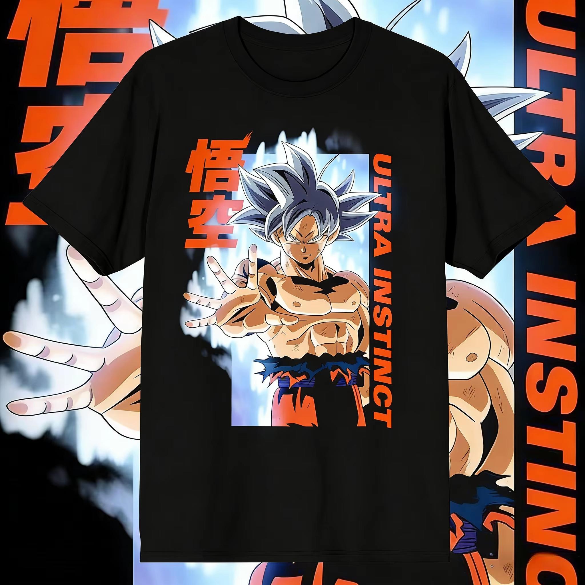 2026 Новая футболка Dragon Ball Винтажная с принтом Сон Гоку Футболка с коротким рукавом Мужская и женская футболка Спортивная Фитнес Мужская футболка S разноцветный