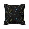 Yellow Lightning Bolts On Red Thunder Bolt Pattern Square Pillowcase Cushion Cover Pillow Case Throw Pillow Cover for Home Car