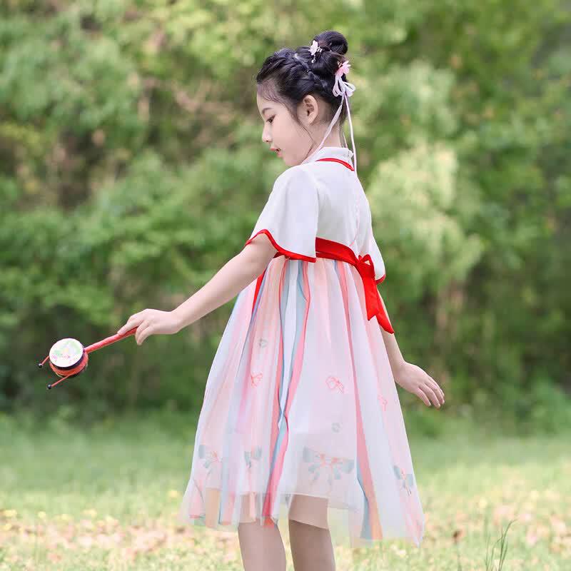 Little Tiger Patty Girls' Hanfu Summer Dress
