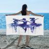 Tanzende Mädchen Kunst Strandtuch für Familie Sachen Freunde Geschenke Schnelltrocknend Sandfrei Für Bad Yoga Tourismus Strand Camping Schwimmen