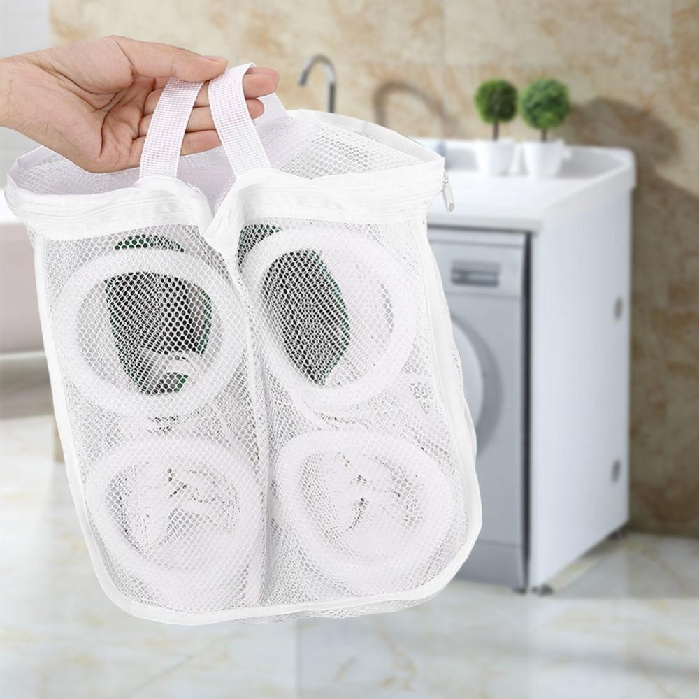 Large Size Laundry Washing Bag Foldable Mesh Laundry Bag Travel Storage Mesh Washing Bag  Camping