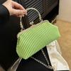 Geantă Portabilă Mică de Lux cu Clips pentru Femei Cu Lanț de Umăr Cross-body Modă pentru Cină