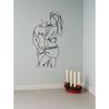 Metal Wall Art Embracing Couple Minimalist Sculpture Weatherproof Iron Decor Romantic Anniversary Gift Indoor Outdoor Modern Home