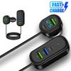 66W Car Phone Charger 5 In 1 Charging Adapter Split Type Car USB Charger