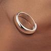 Juxing Jewelry Open Adjustable Couple Ring - Polished Plain Band for Men and Women
