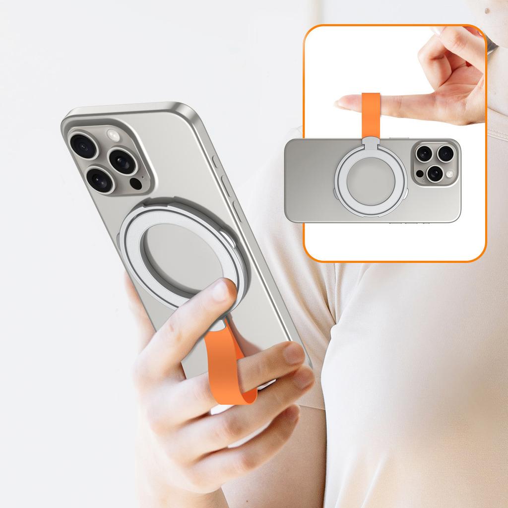 Magnetic Phone Holder 360 Degrees Rotation Stand For iPhone 16 15 14 13 Pro Max Apple MagSafe Phone Magnetic Finger Ring Holder